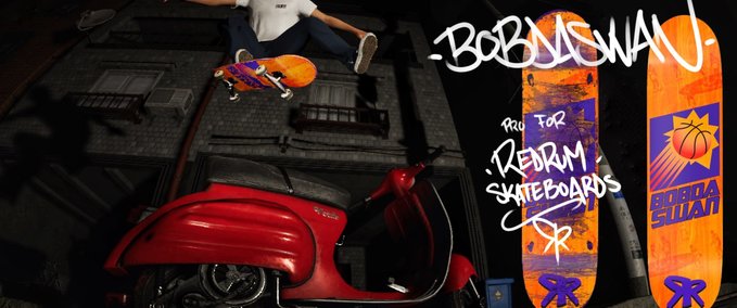 Gear Red Rum Skateboards - Bobdaswan Pro Model Deck Skater XL mod