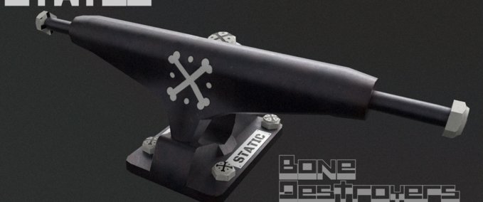 Gear Static Bone Destroyer Truck Skater XL mod