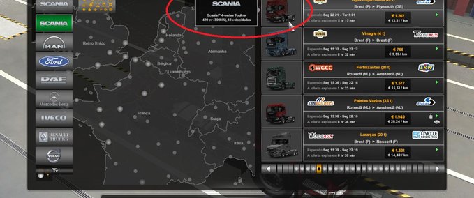 Trucks Scania P-4 Series Quick Jobs [1.39.x] Eurotruck Simulator mod