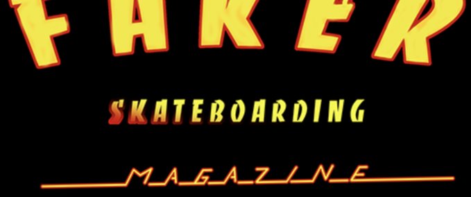 Faker Skateboarding Magazine T-shirt Mod Image