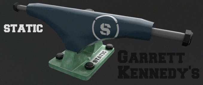 Fakeskate Brand Static Garret Kennedy Pro Truck Skater XL mod
