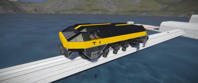 Blueprint Train engine T1 Space Engineers mod