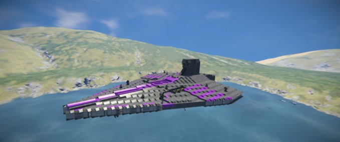 Blueprint UFR Acclamator Ship Carrier Space Engineers mod