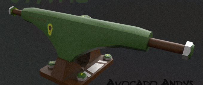 Gear Static Avocado Andy Pro Model Trucks Skater XL mod