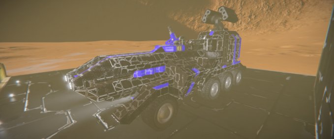 Blueprint GMF Arcane missile truck Space Engineers mod