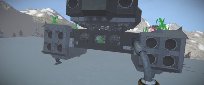 Blueprint Built thrust Space Engineers mod
