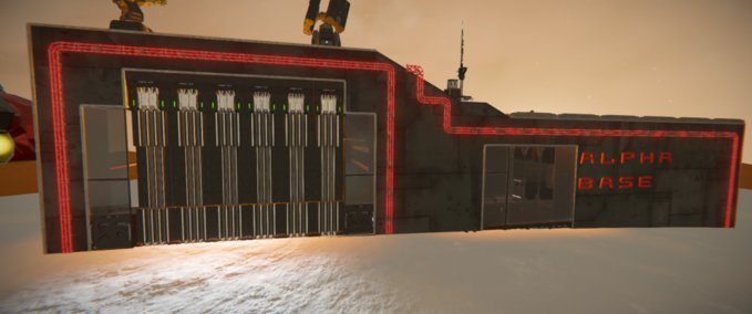 Blueprint Alpha base Space Engineers mod