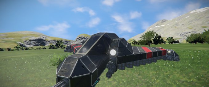 Blueprint FISH PLANE ATMO MKIV Space Engineers mod