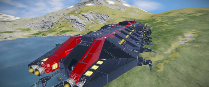 Blueprint The fish ship mk8 Space Engineers mod