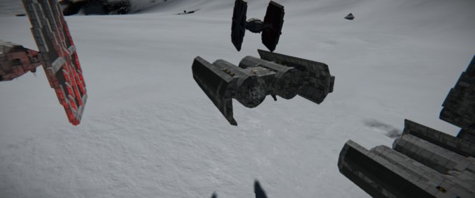 Blueprint TIE BOMBER (WITH WORKING BOMB BAY) Space Engineers mod