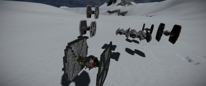 Blueprint ELITE TIE FIGHTER (HYDROGEN)_1 Space Engineers mod
