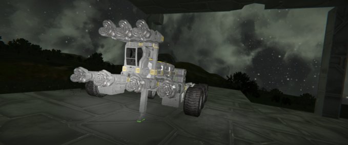 Blueprint Small Grid miner center wheels Space Engineers mod