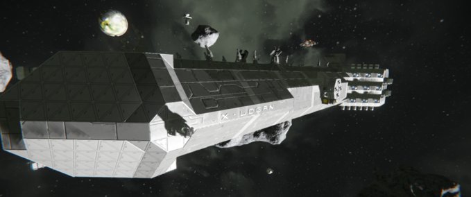 Blueprint I.X Logan Light destroyer class Space Engineers mod