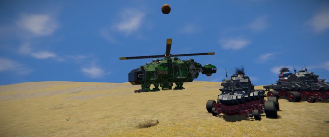 Blueprint Attack Helicopter Space Engineers mod
