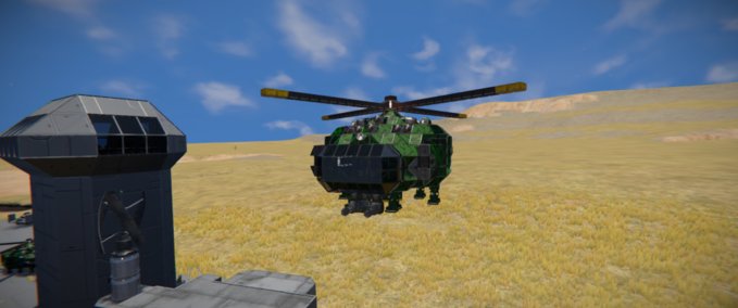 Blueprint Helicopter Space Engineers mod