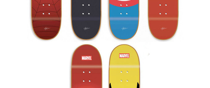 Real Brand Marvel Grips Skater XL mod