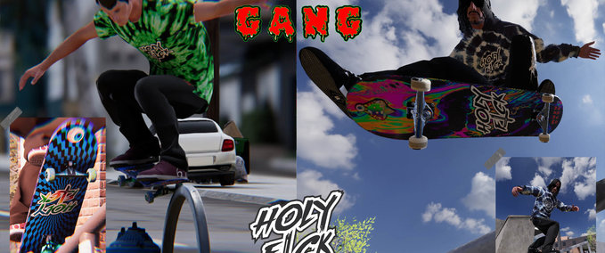 Fakeskate Brand Mush Gang x Holy F*ck Skater XL mod