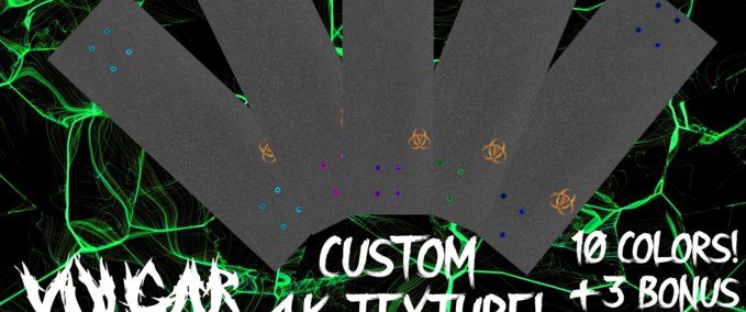 Gear Vulgar 4K Griptape - Bolts Skater XL mod