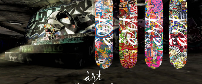 Gear àrt Skateboards Graffiti Skater XL mod