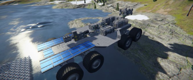 Blueprint Large grid rover base Space Engineers mod