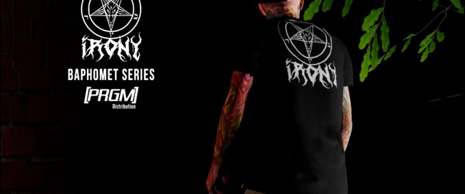 Real Brand Irony Clothing Baphomet Series Skater XL mod