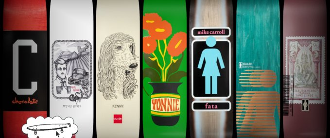 Gear Chocolate & Girl Skateboards Deck Pack Skater XL mod