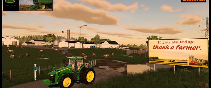 Maps Deere Country USA FS 19 Landwirtschafts Simulator mod