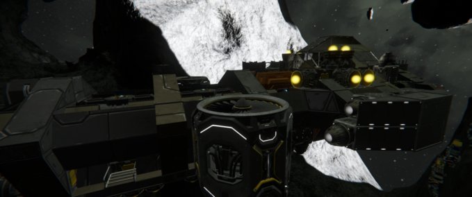 Blueprint LCC-3 Freighter modified Space Engineers mod