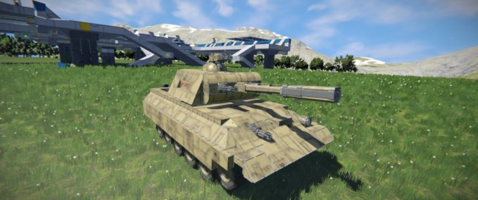 Blueprint German Panther Tank 223 Space Engineers mod