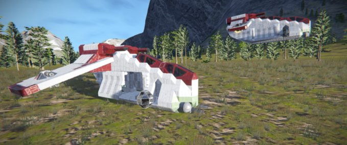 Blueprint Star Wars Republic Gunship Space Engineers mod