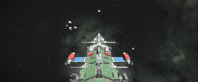 Blueprint Pirate Raider 58k pcu 5 guns only ion t Space Engineers mod