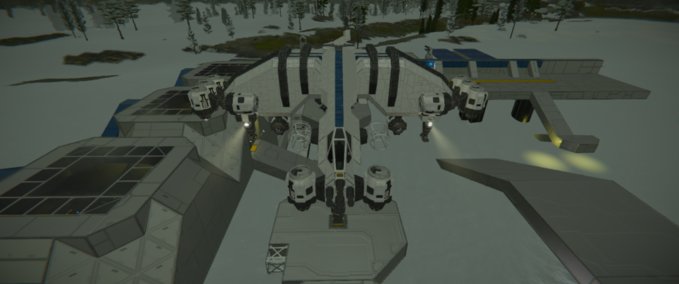 Blueprint Quetzal V1-R Space Engineers mod