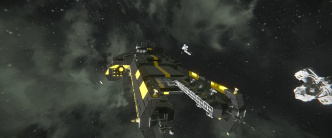 Blueprint NLN HAWKEN heavy missile frigate type 2 Space Engineers mod