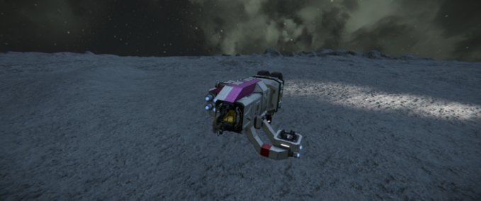 Ship Atlas Space/Moon Grinder Modular vehicle Space Engineers mod