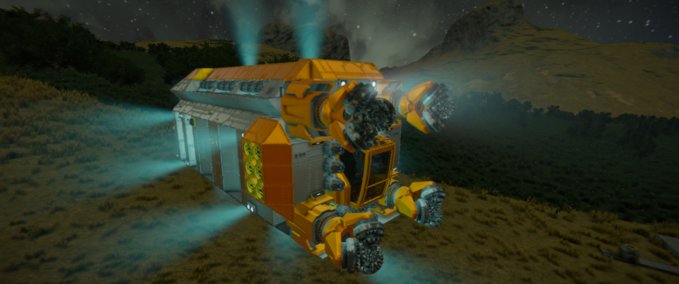 Blueprint Planet 4xDrill Miner Space Engineers mod