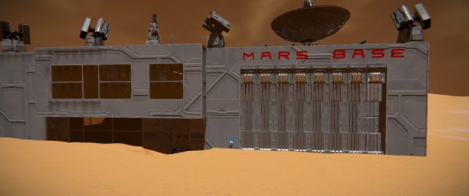 Blueprint Mars base Space Engineers mod