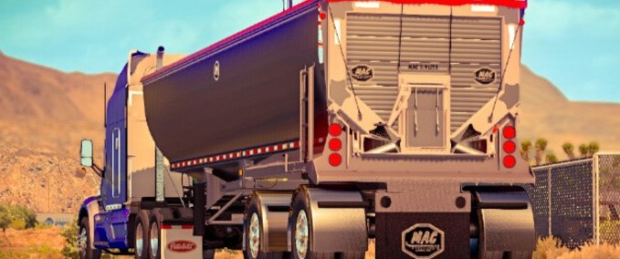 Trailer Besitzbarer Dump Truck Mac Simizer (1.39.x) American Truck Simulator mod