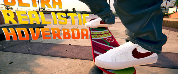 Uncategorized Ultra Realistic Hoverboard + Nike McFlys Skater XL mod