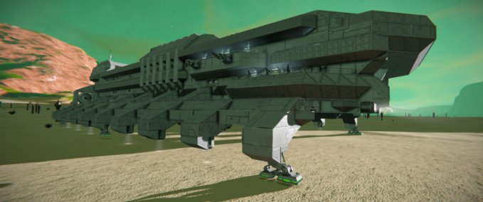 Blueprint Conqueror Class Garrison Lander Space Engineers mod