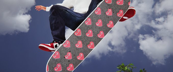 Real Brand Griptape Comme Des Garcons Skater XL mod