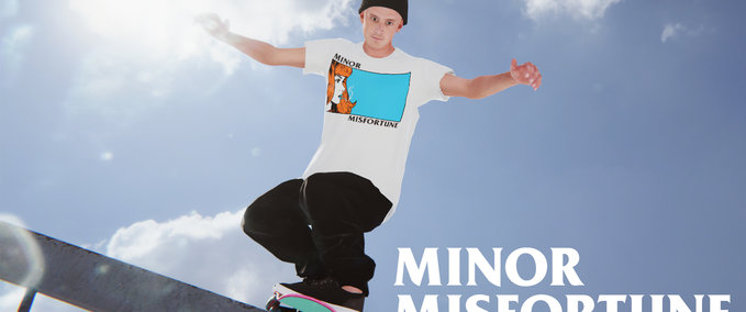 Gear Minor Misforune - Last Strike Tee White Skater XL mod