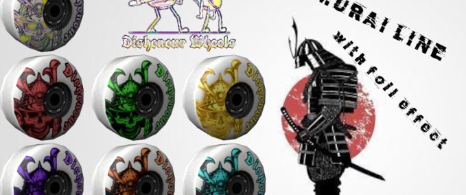Gear Dishonour Wheels Samurai Line Skater XL mod