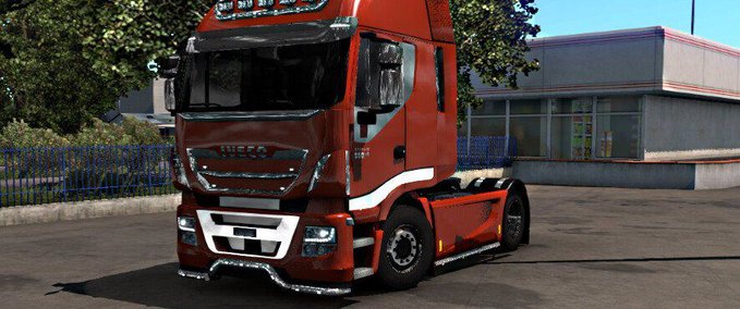 Trucks Iveco Hi-Way Chrome Edit von Matt_07ita (f-mod & open windows) 1.39.x Eurotruck Simulator mod