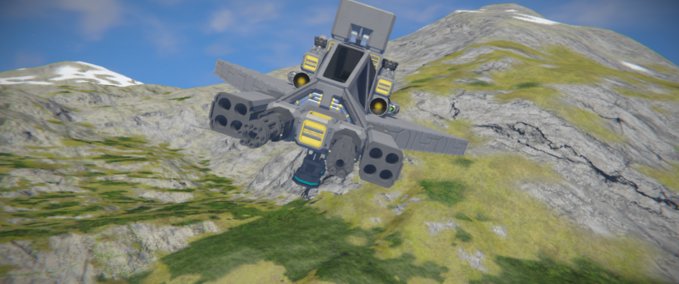 Blueprint Best turn fighter Space Engineers mod