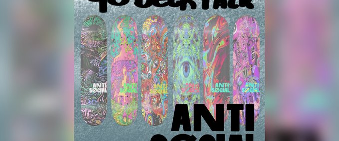 Other "Entity Echoes" Deck Pack | ANTI SOCIAL Skater XL mod