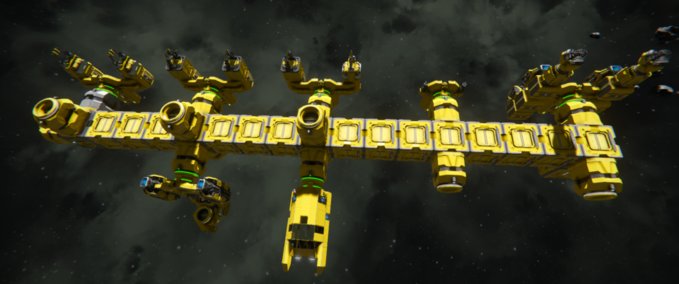 Ship Workbee 001 with Pods Space Engineers mod