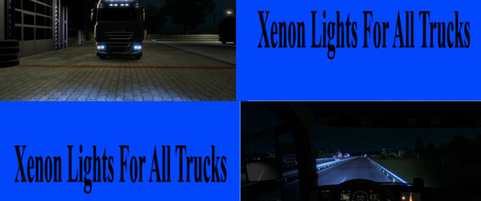 Trucks Standard Xenonscheinwerfer für alle LKWs Eurotruck Simulator mod