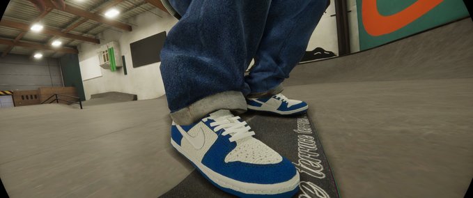 Gear Nike SB Dunk Low Pro 'Blue Spark' Skater XL mod