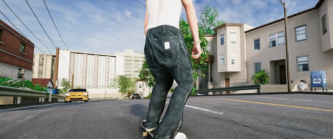 Gear Double Knee Flared Carpenter Pants for Evan Smith Skater XL mod