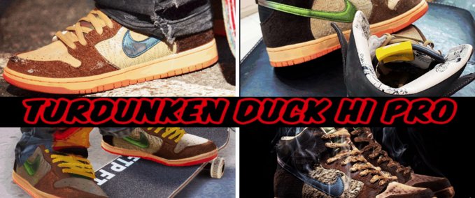Gear Nike SB Dunk High Concepts "Turdunken" Skater XL mod